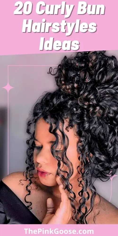 Hairstyles With Curly Buns For Walking