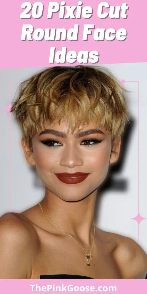 Pixie Cut Round Face For Thick Hair