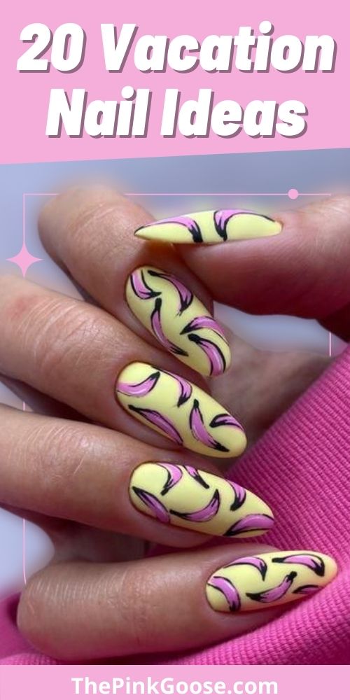 Vacation Nails With Colorful Design
