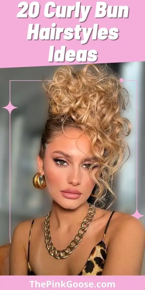 Hairstyles With Curly Buns For Work
