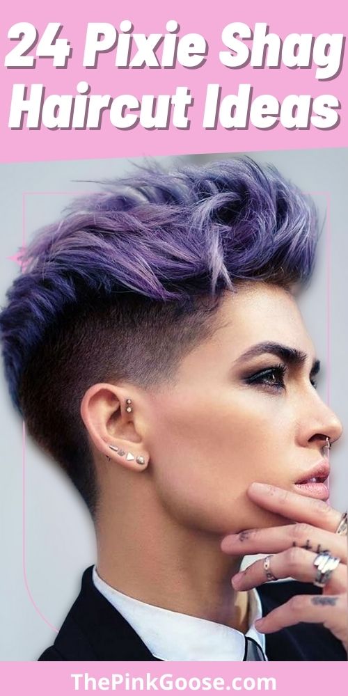 Pixie Shag For Colored Hair