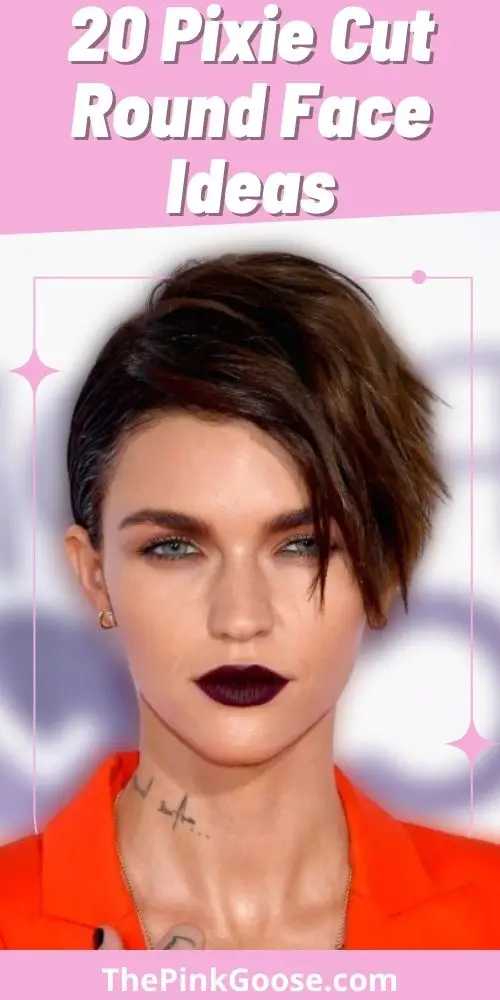 Pixie Cut Round Face For Colored Hair