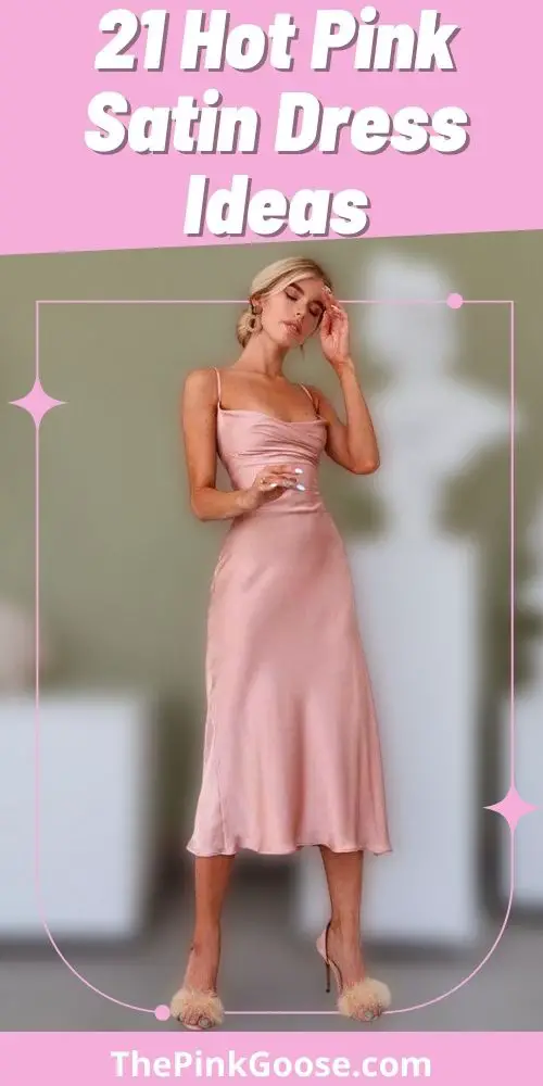 Hot Pink Satin Cocktail Dresses
