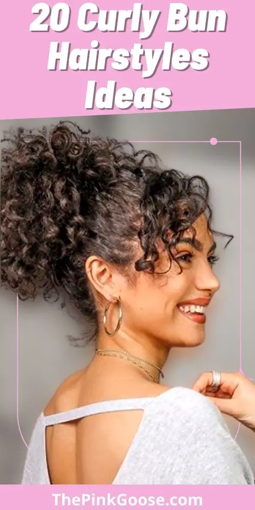 Hairstyles With Curly Buns For Leisure