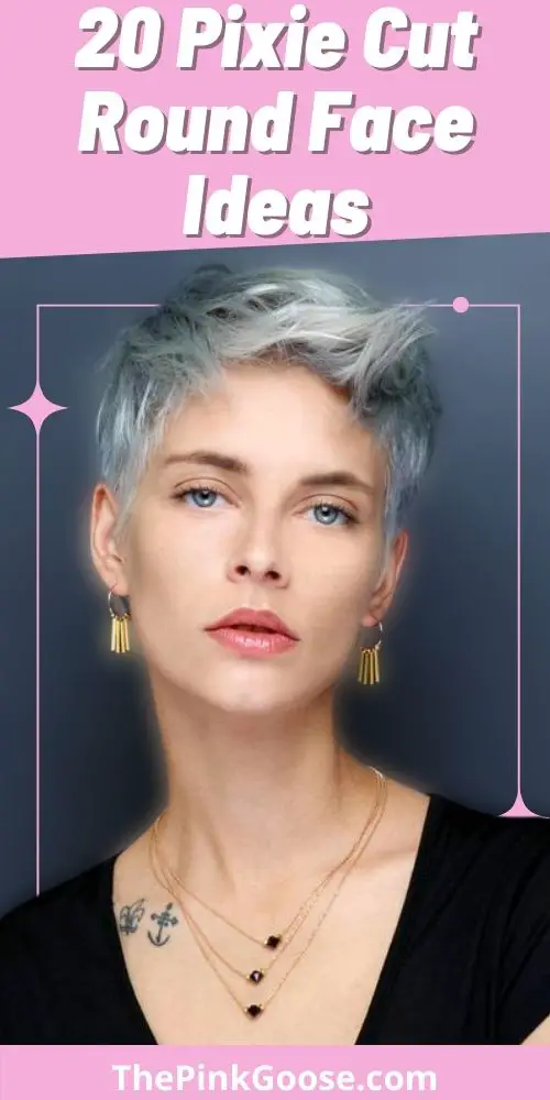 Pixie Cut Round Face For Colored Hair