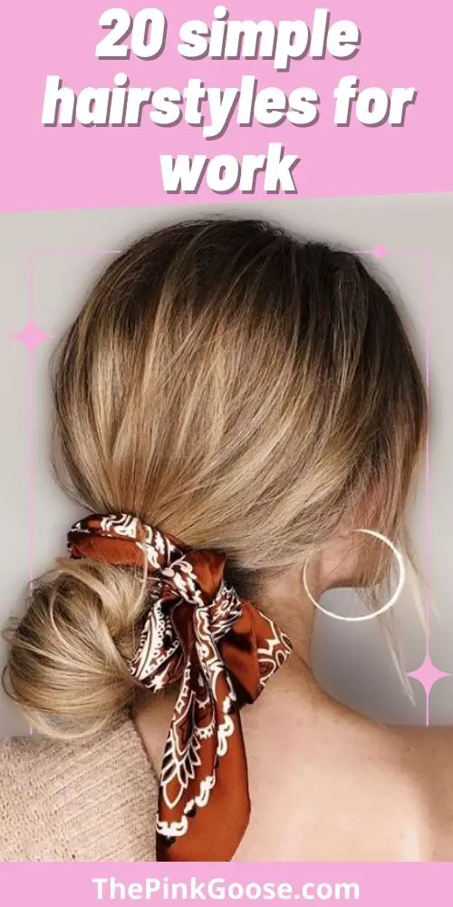 Simple Hairstyles for Work with a Bandana
