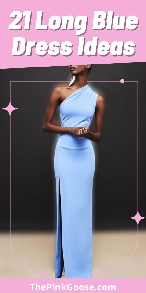 Long Blue Prom Dress