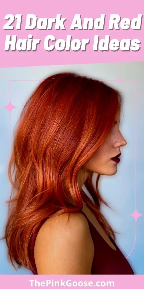 Dark And Red Color for Thin Hair