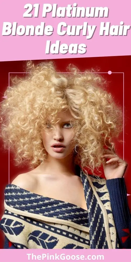 Thick Platinum Blonde Curly Hair