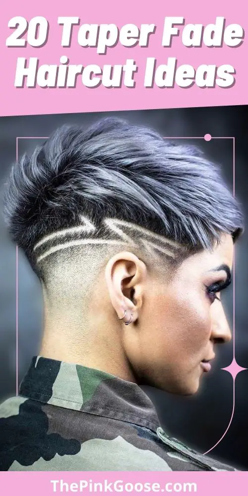 Taper Fade Haircut with Bright Coloring