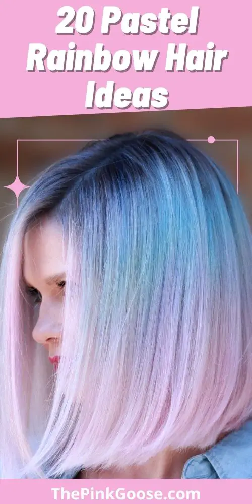 Short Pastel Rainbow Hair