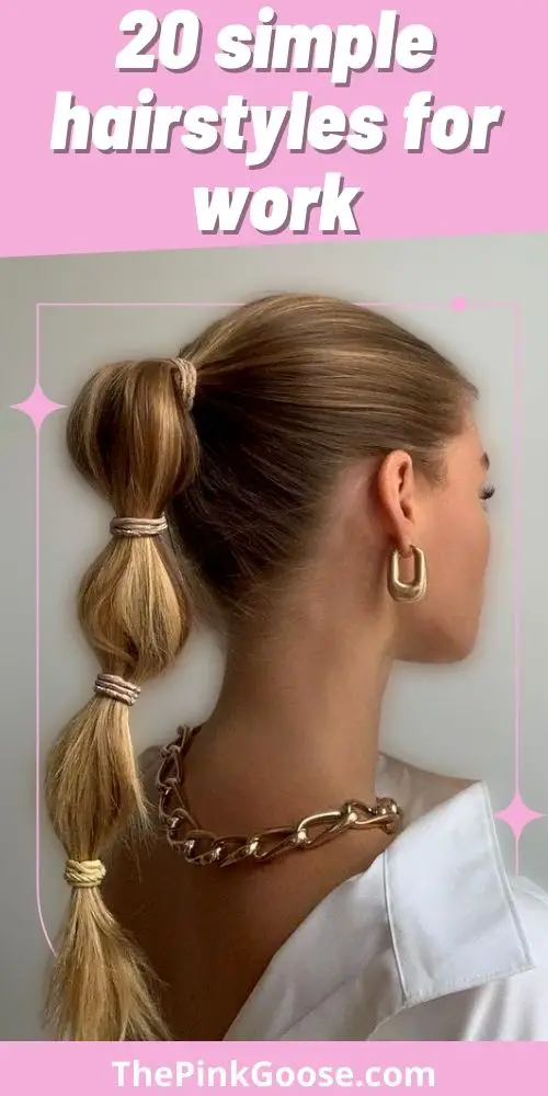 Simple Ponytail Hairstyles for Work