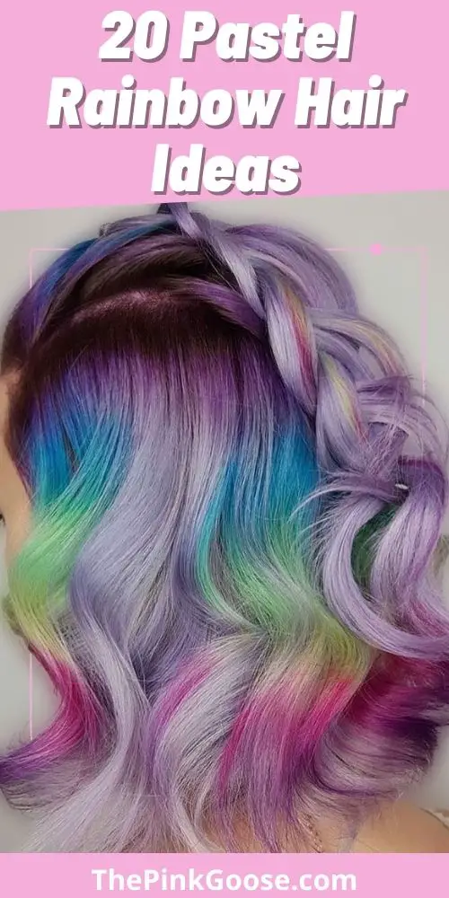 Hairstyles For Pastel Rainbow Hair