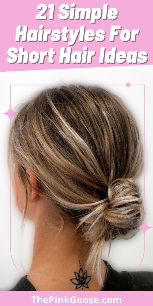 Simple Hairstyles for Short and Straight Hair 