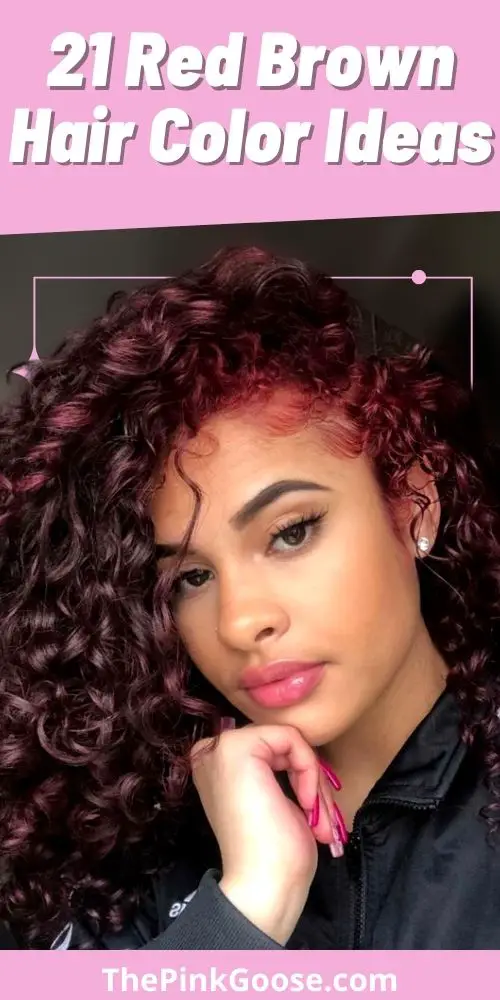 Red Chestnut Color for Curly Hair