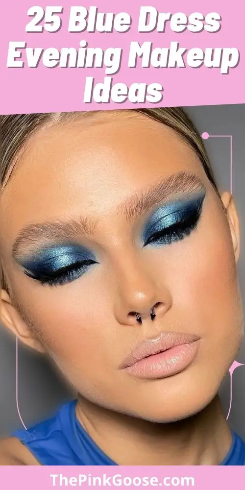 Blue Dress Evening Makeup