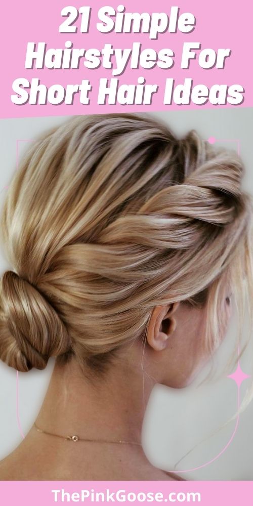 Simple Hairstyles for Short and Straight Hair 