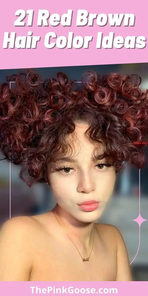 Red Chestnut Color for Curly Hair