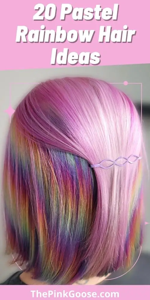 Hairstyles For Pastel Rainbow Hair