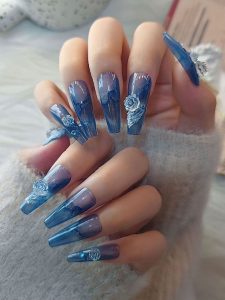 Nail Art Designs for Blue Summer Nails 2023 - 19 ideas