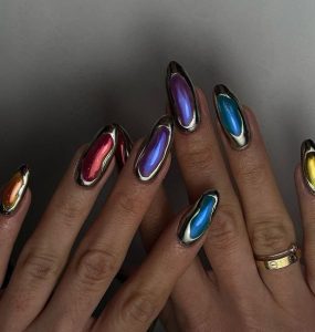 Colorful Chrome Nails: 19 Ideas to Embrace Vibrance