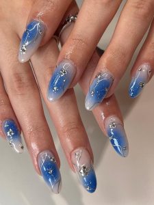 Nail Art Designs for Blue Summer Nails 2023 - 19 ideas