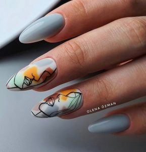 Nail Art Designs for Blue Summer Nails 2023 - 19 ideas