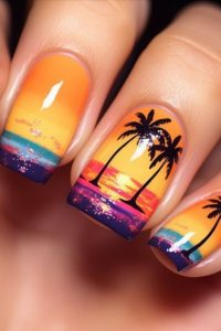 Summer Acrylic Nails 2023: Short 17 Ideas