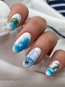 Summer Nails Beach: 15 Fun and Vibrant Ideas