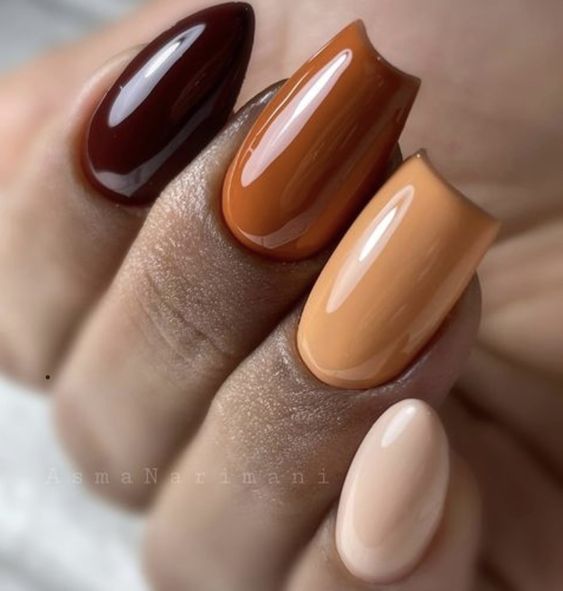 17 Gorgeous Fall Nail Ideas for Square Shape Nails