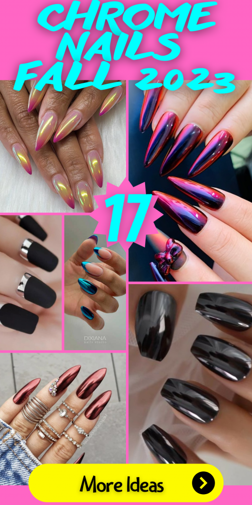 17 Trendy Chrome Nail Ideas for Fall 2023
