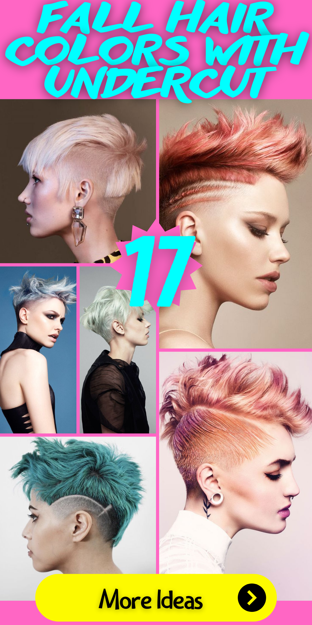 17 Stunning Fall Hair Colors With Undercut Ideas