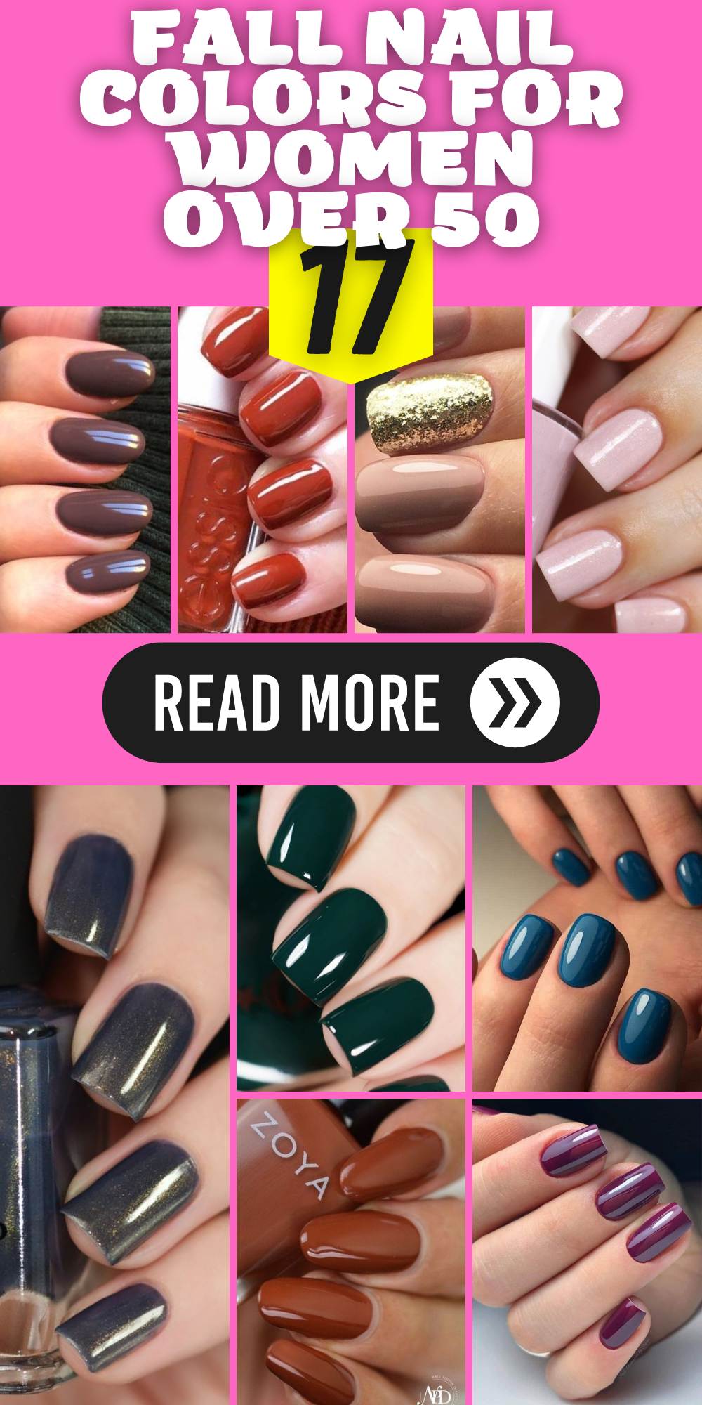 17 Classic Fall Nail Color Ideas for Women Over 50