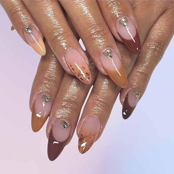 French Oval Nails: 15 Fall Ideas