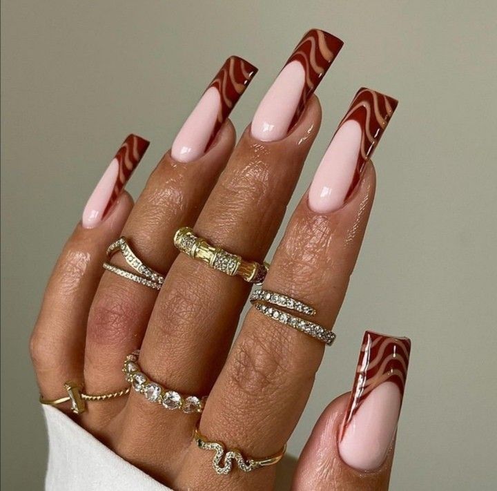 17 Gorgeous Fall Nail Ideas for Square Shape Nails