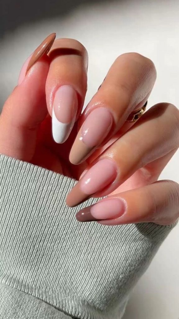 Fall French Almond Nails: 17 Ideas