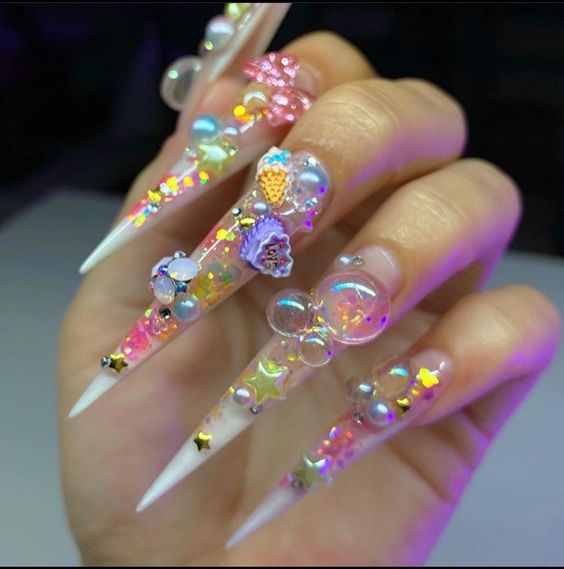 15 Winter Rainbow Nail Ideas for 2023-2024