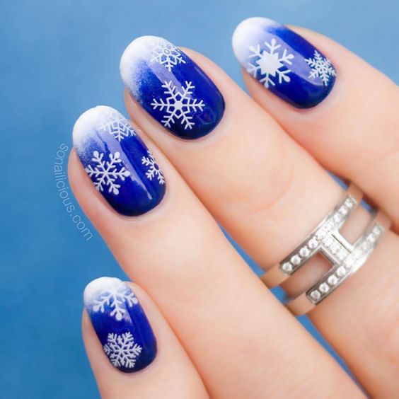 15 Snowflake-Inspired Winter Nail Art Ideas for 2023-2024