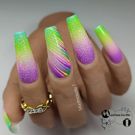 15 Winter Rainbow Nail Ideas for 2023-2024