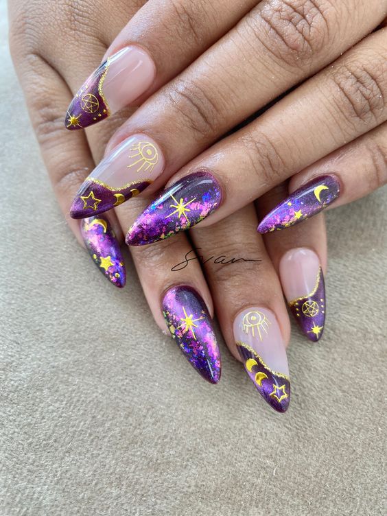 15 Gorgeous Purple Nail Ideas for Winter 2023-2024