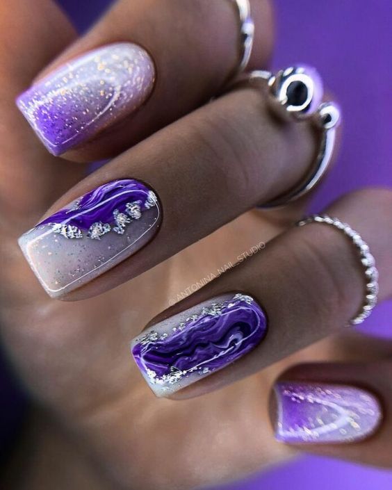 15 Gorgeous Purple Nail Ideas for Winter 2023-2024