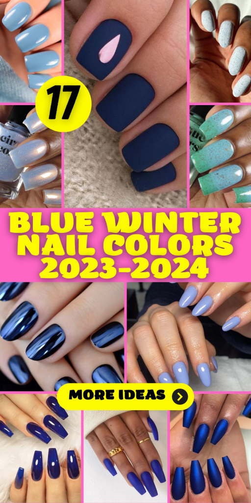 17 Gorgeous Blue Winter Nail Colors For 2023 2024 9697