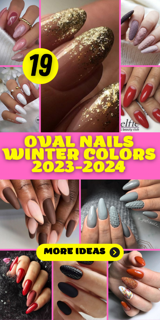 Oval Nails Winter Colors 2023-2024: 19 Ideas to Elevate Your Winter Nail Game