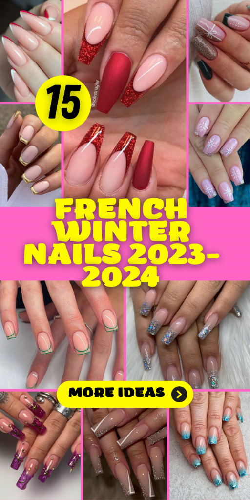 15 French Winter Nail Ideas for 2023-2024