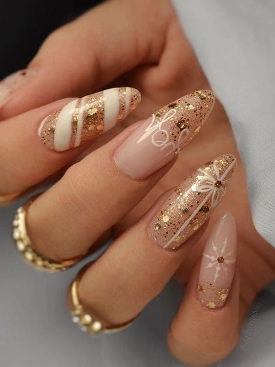 15 Snowflake-Inspired Winter Nail Art Ideas for 2023-2024