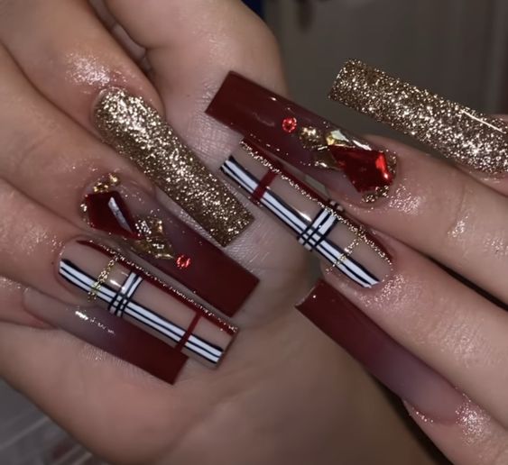 19 ideas de uñas largas de invierno para 2023-2024