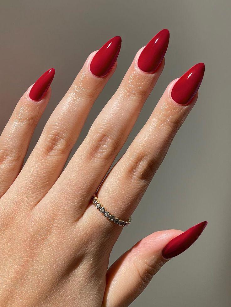 19 Solid Color Winter Nail Ideas for 2023-2024