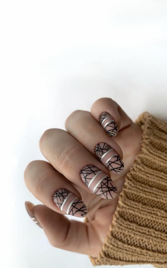 15 Short Acrylic Winter Nail Ideas for 2023-2024