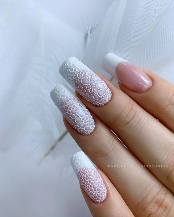 17 Elegant White Nail Designs for Winter 2023-2024