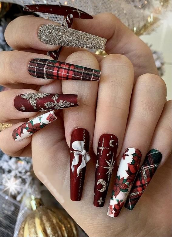 15 diseños de uñas creativos para el invierno 2023-2024